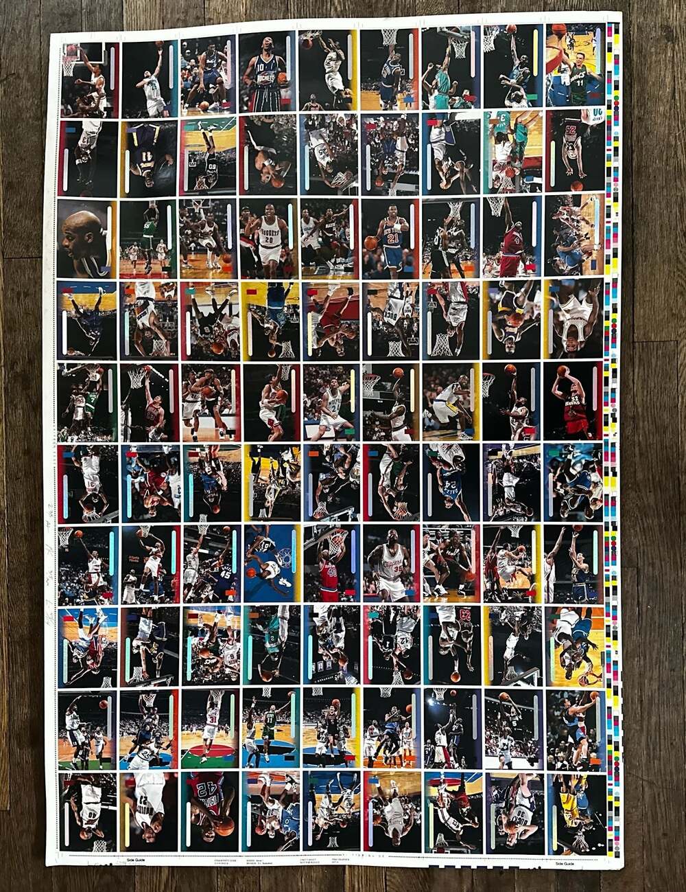1996-97 Topps Stadium Club Series 1 NBA Basketball Uncut Promo Sheet Pippen
